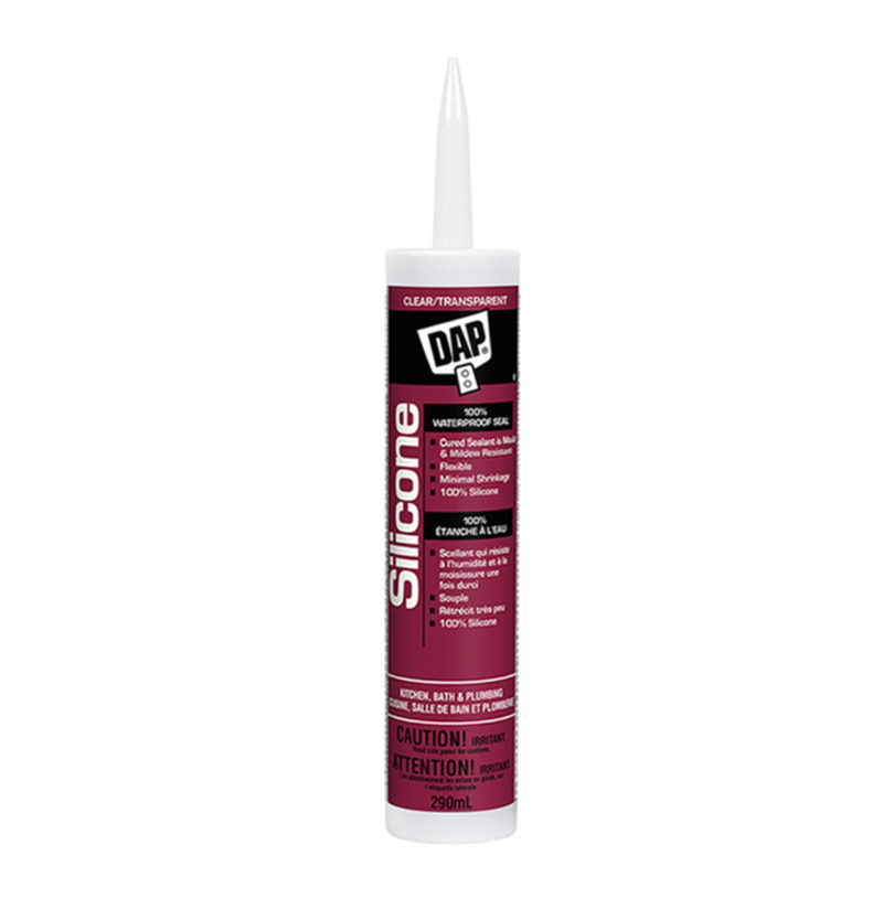 DAP Kitchen and Bath 100% Silicone Sealant - 290 ml - Clear